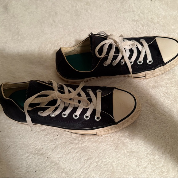 Converse Black and Red Checkered all star Sneakers - Picture 3 of 5